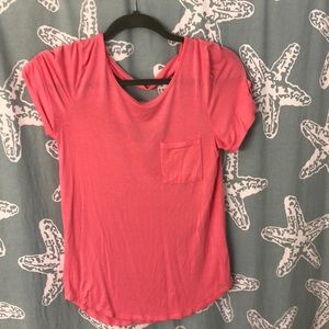 Pink cotton tee